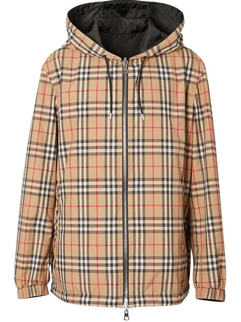 burberry reversible check jacket